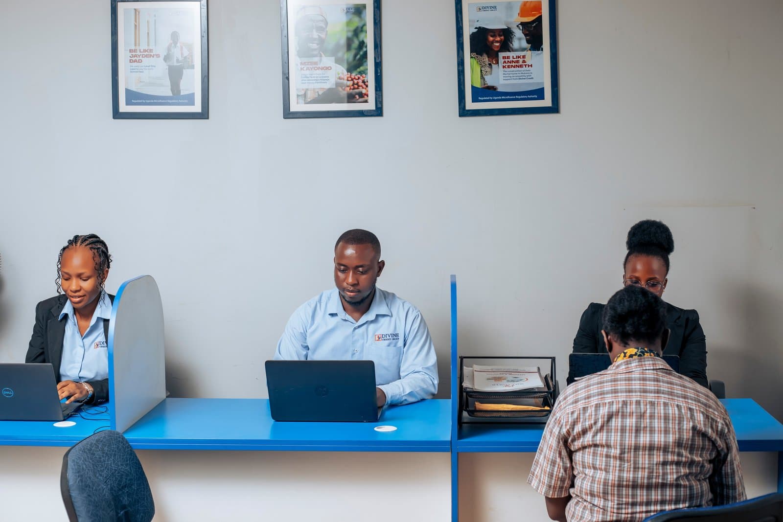 Divine Credit Group staff at work